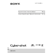 Sony DSC-H70 manual cover