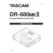 Tascam DR-680MKII manual cover