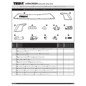 Thule Airscreen 8700 manual cover