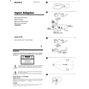 Sony IAD-IF70 manual cover