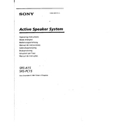 Sony SRS A15 manual cover