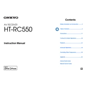 Onkyo HT RC550 manual cover