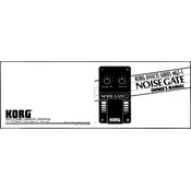 KORG NGT-1 NOISE GATE manual cover