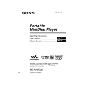 Sony MZ-NH600D manual cover