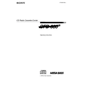 Sony CFD-580 manual cover