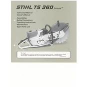 Stihl TS 360 Cutquik manual cover