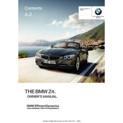 BMW Z4 sDrive28i Z4 Series 2013 manual cover