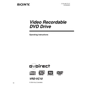 Sony VRD VC10 manual cover