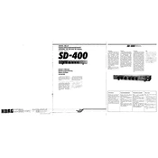 KORG SD-400 manual cover