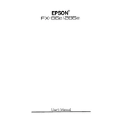 Epson FX-86e manual cover