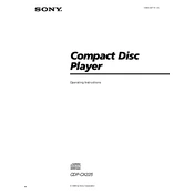 Sony CDP-CX225 manual cover