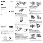 Sony SAL300F28G2 manual cover