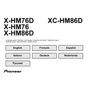 Pioneer XC-HM86D manual cover