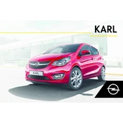 Opel Karl 2018 manual cover