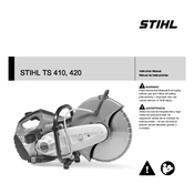 Stihl TS 410 TS 420 manual cover