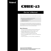 Roland Cube-15 manual cover