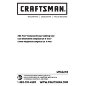 Craftsman CMCS340B Saw manual cover