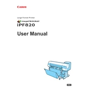 Canon imagePROGRAF iPF820 manual cover