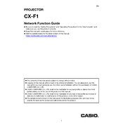 Casio CX-F1 Projector manual cover