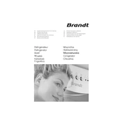 Brandt C3210 Refrigerator manual cover