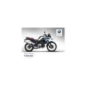 BMW F 850 GS 2018 Motorcycle manual cover