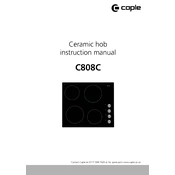 Caple C808C Hob manual cover