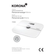 Korona 73160 Scale manual cover