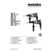 Metabo SB 710 Drill manual cover