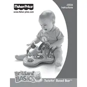 Fisher Price Mattel Brilliant Basics Twistin Bead Bar J2036 Toy manual cover