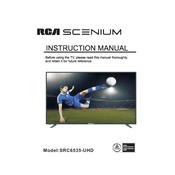 RCA Scenium SRC6535-UHD TV manual cover