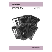 Roland FR-1X manual cover