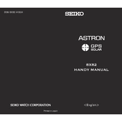 Seiko Astron 8X82 GPS Solar manual cover