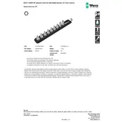 Wera Belt B 3 TORX HF Zyklop bit Socket Set Socket manual cover