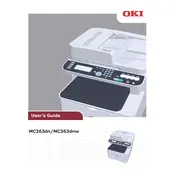 Oki MC363dnw Printer manual cover