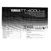 Yamaha TT-400U Turntable manual cover