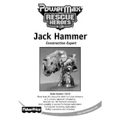 Fisher Price Mattel Rescue Heroes PowerMax Jack Hammer Construction Expert 78370 Toy manual cover