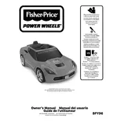 Power Wheels Mattel Barbie Corvette BFY96 Toy manual cover