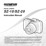 Olympus SZ-10 manual cover