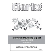 Clarke 6462124 CDJ-2 Universal Dowelling Jig Set manual cover