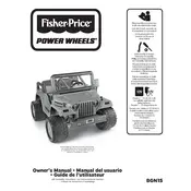 Power Wheels Mattel Jeep Rubicon 2-Box Set CBY68 Toy manual cover