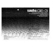 Yamaha GE-3 Equalizer manual cover