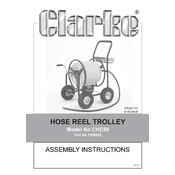 Clarke 7956025 CHC90 Hose Reel Trolley manual cover