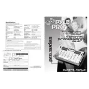 Pyle PYD1910 Mixer manual cover