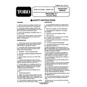 Toro ProLine 21-inch 22037BC Mower manual cover