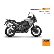 KTM Adventure 1290 Super S 2017 Motorcycle manual cover