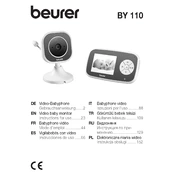 Beurer BY 110 Baby Monitor manual cover