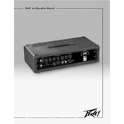 Peavey MAX 160 Amplifier manual cover