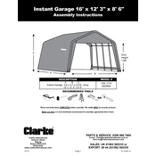 Clarke 3503500 CIG1216 Instant Garage manual cover