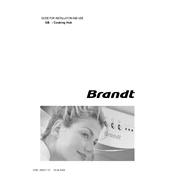 Brandt TG890XC Hob manual cover