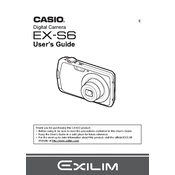 Casio EXS6 Camera manual cover